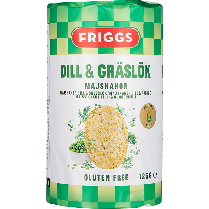 Majskiks m. dild og purløg glutenfri
