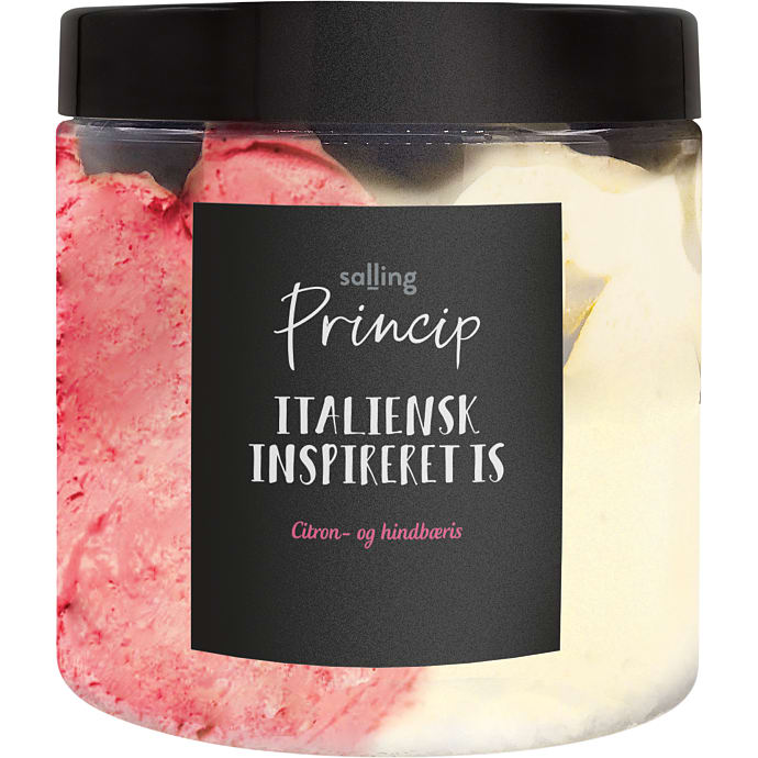 Salling Princip Mælkeis Hindbær & Citron 440 ml