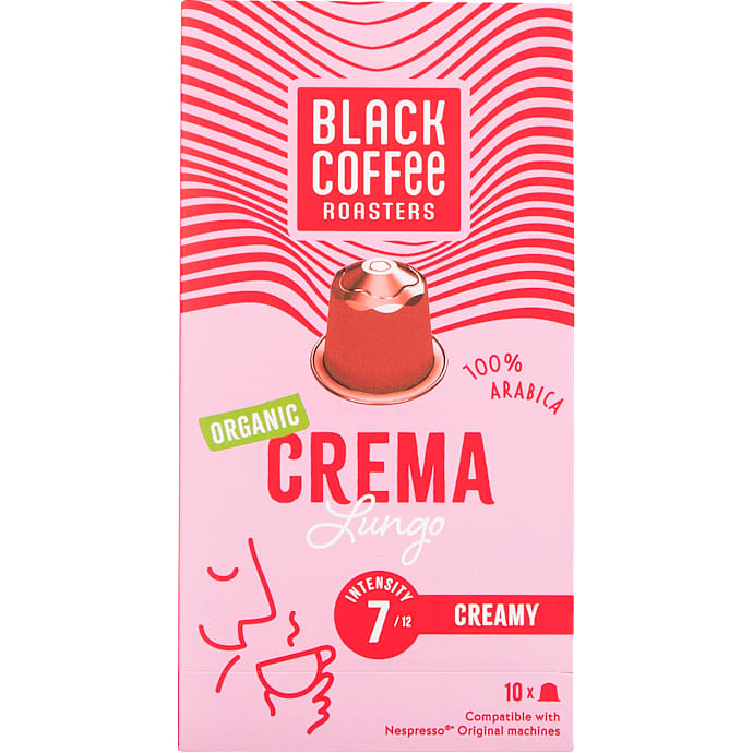 Crema Lungo kaffekapsler øko
