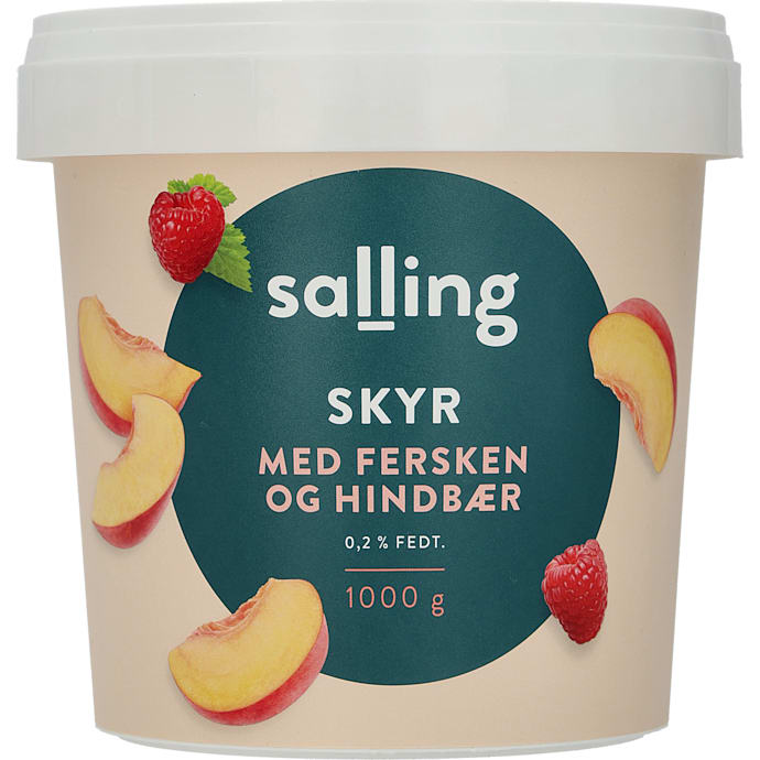 Skyr m. fersken 0,2 % fedt
