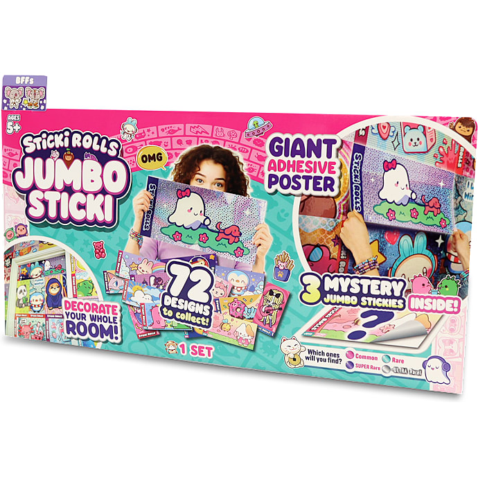 Sticki Rolls Jumbo klistermærker 3-pak