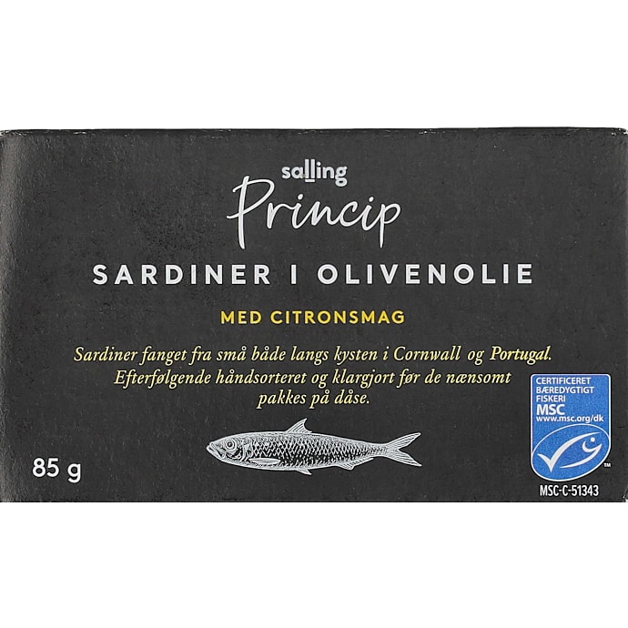 Sardiner i olivenolie m. citron