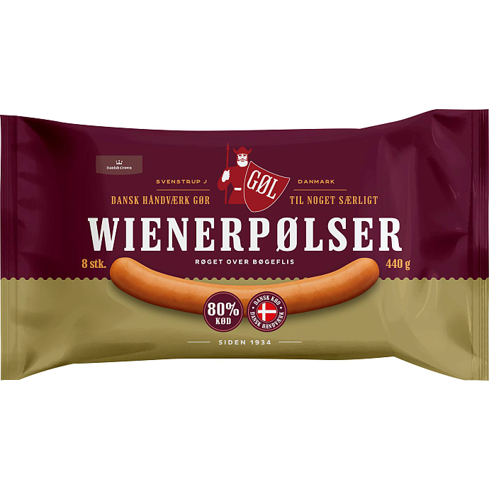 Wienerpølser 80% kød