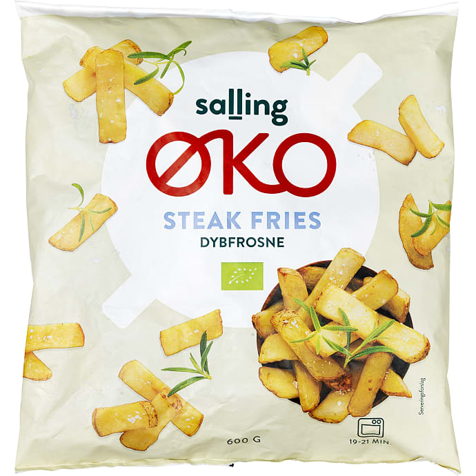 Steak fries m. skræl øko