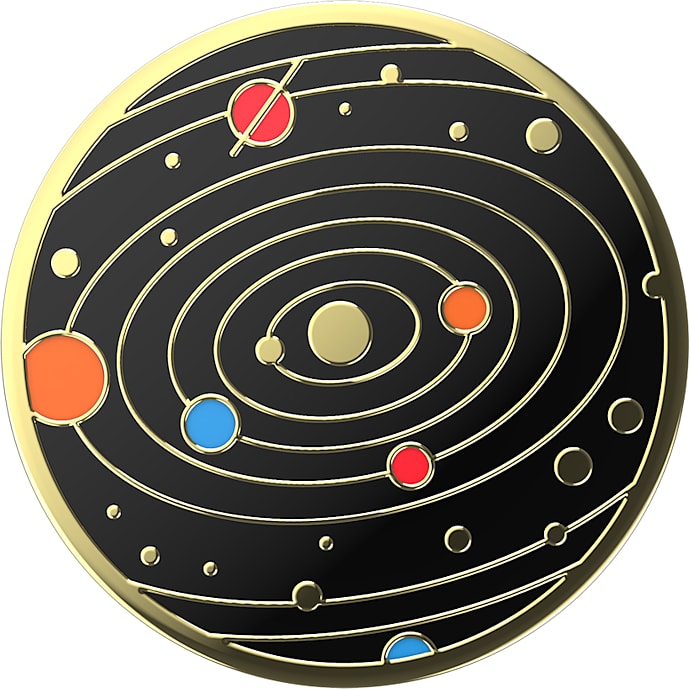 PopSockets Enamel Solar Flare Black