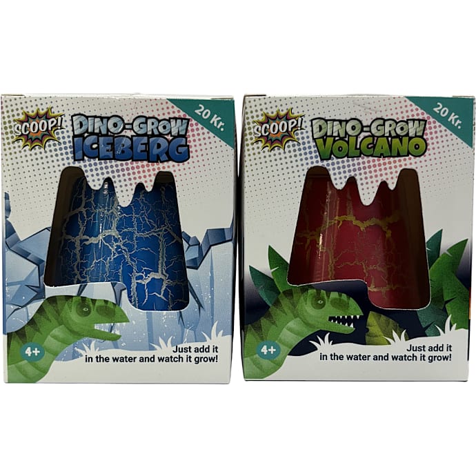 Scoop dino grow isbjerg og vulkan – flere varianter – assorteret