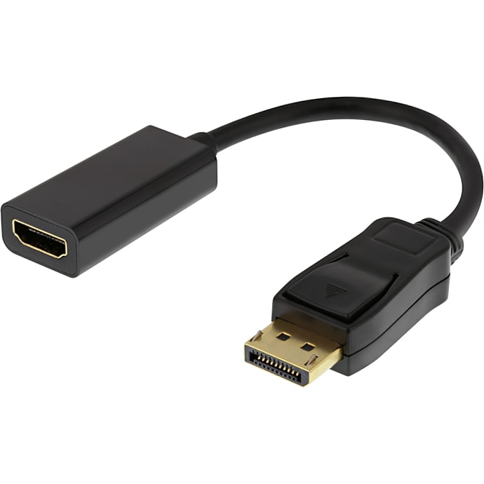 Deltaco displayport til HDMI adapter - sort