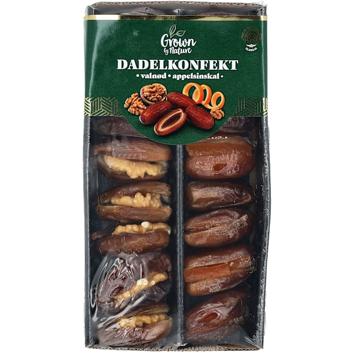 Dadler m. valnød og appelsinskal