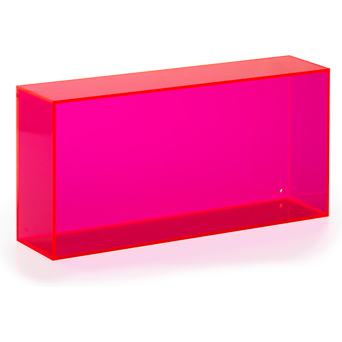 Neon Living Wall Box Aflang Pink