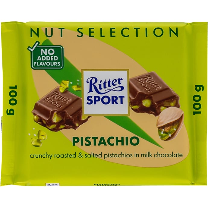 Ritter Sport Mælkechokolade Pistacie