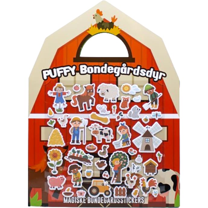 Puffy Stickers landskab - bondegård
