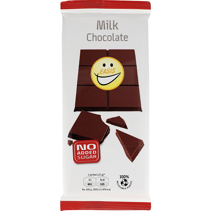 Mælkechokolade u. tilsat sukker