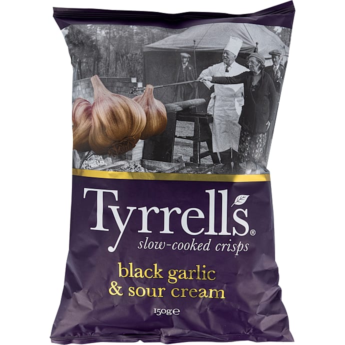 Chips m. hvidløg og creme fraiche