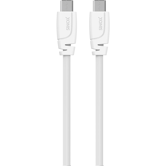 Sinox kabel 2 meter hvid