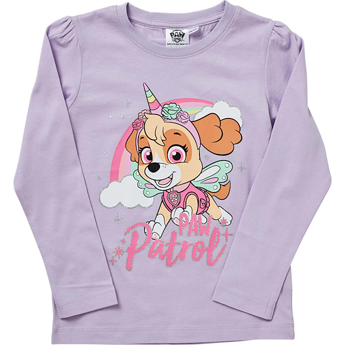 Paw Patrol børne t-shirt str. 98/104 - lilla