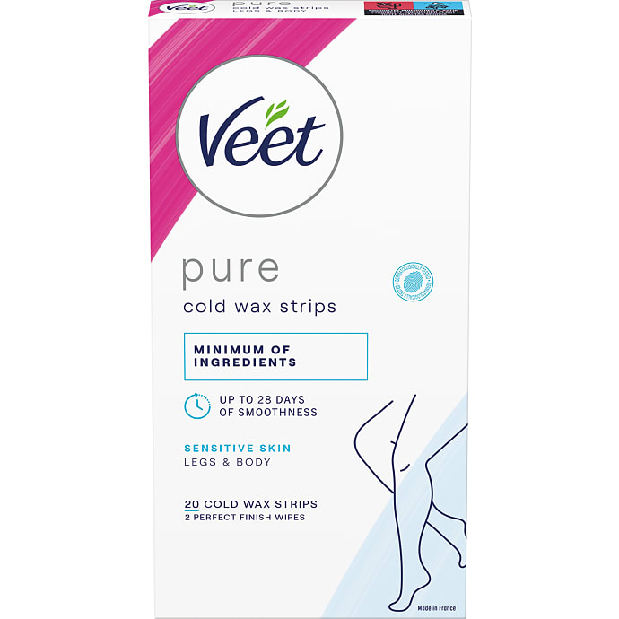 Veet Voksstrips ben og krop sensitiv 20 stk