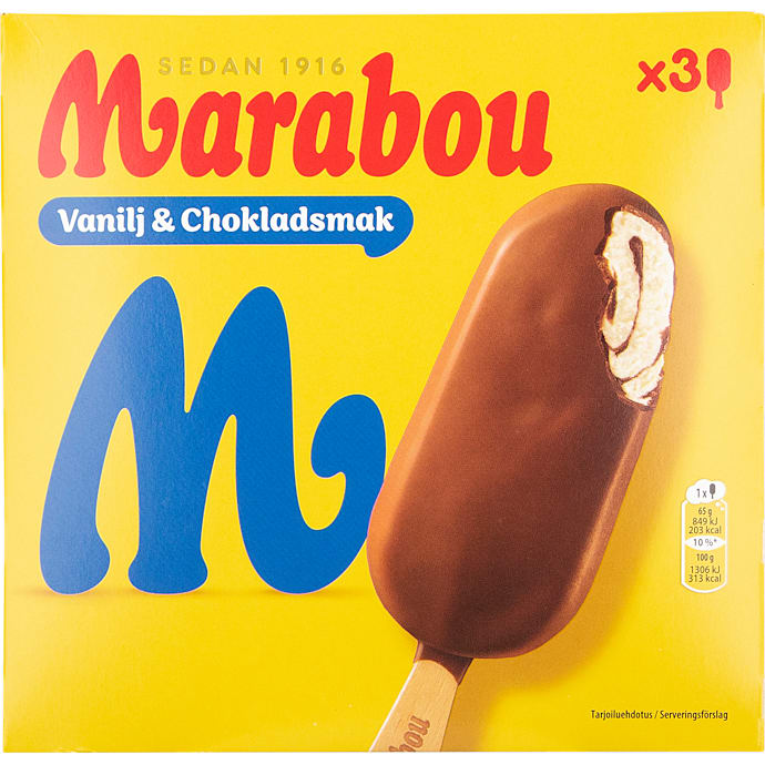 Mælkeispinde m. vanilje- og chokoladeovertræk