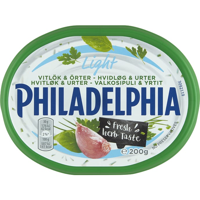 Smøreost m. hvidløg og urter fedtreduceret 10,5%