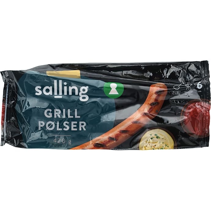 Salling Grillpølser 62% kød