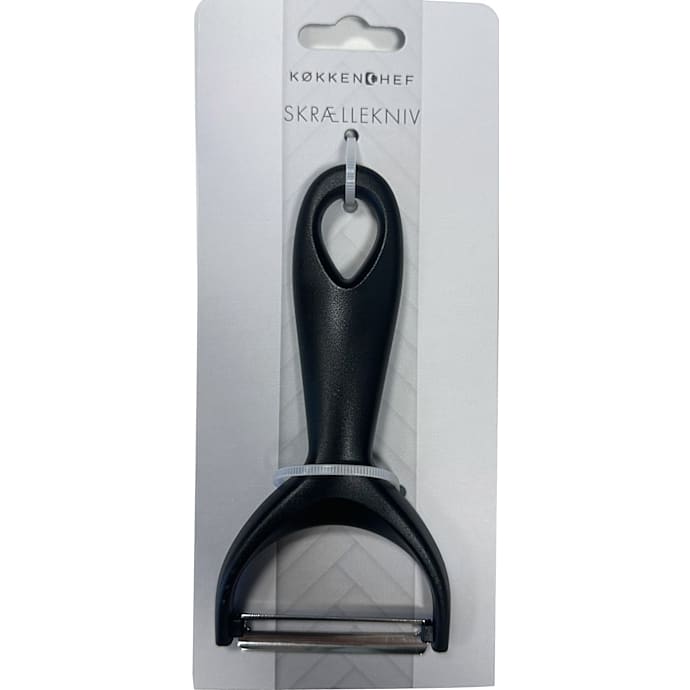 Køkkenchef skrællekniv sort - 20,5 cm
