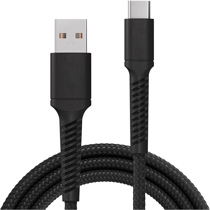 X2O Longlife USB-A/C 60W-Kabel Sort