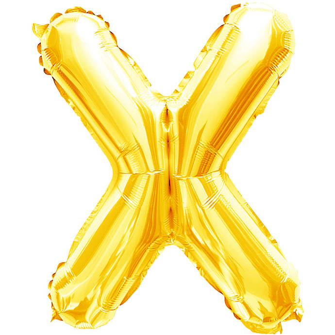 Salling Folieballon X 35 cm Guld