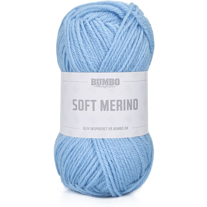 BUMBO Soft Merino Uldgarn Pastel blå 130
