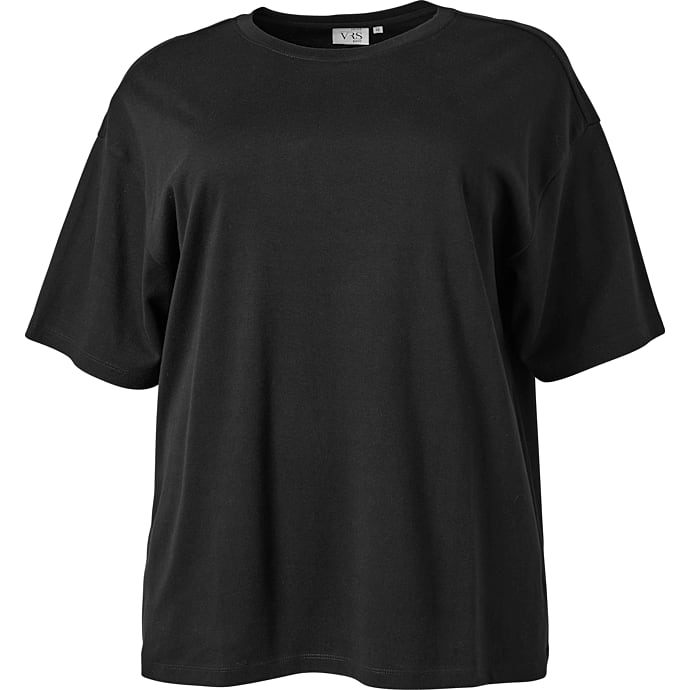 VRS dame oversize T-shirt str. 50 - sort