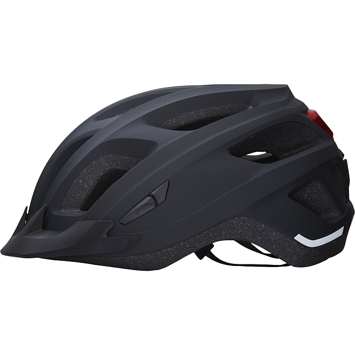 SCO Premium Cykelhjelm med Lys Mat Sort