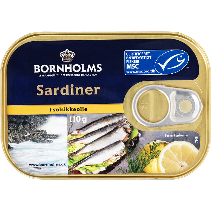 Sardiner i solsikkeolie