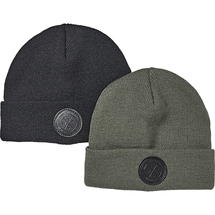 VRS Kids 2-pak børnehue str. 4-7 år army/sort