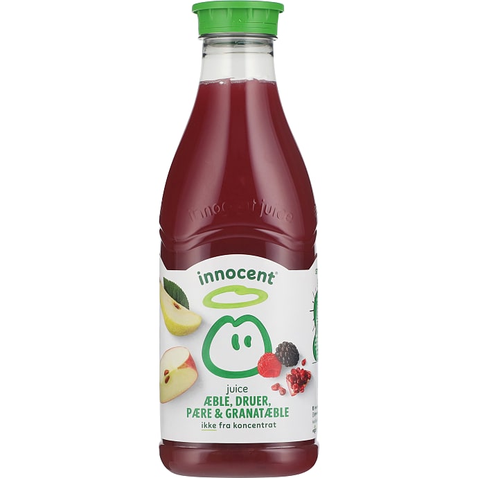 Juice m. æble, druer, pære og granatæble