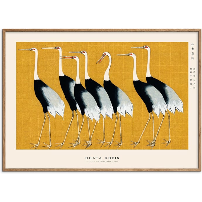 Citatplakat Japanese Red Crown Crane