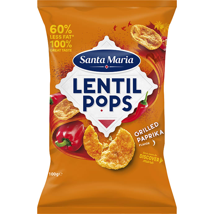 Linsechips m. paprikasmag