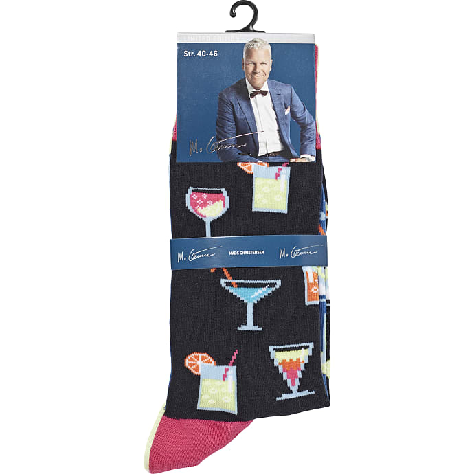 Mads Christensen herre strømper str. onesize - printet