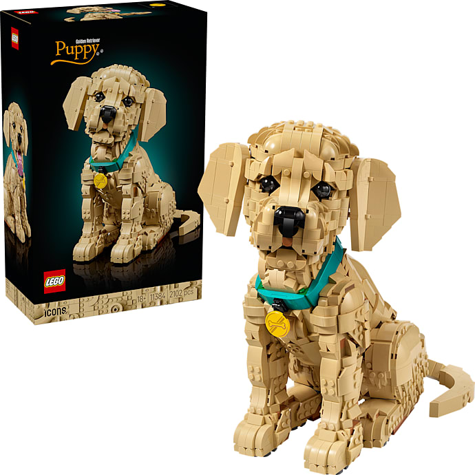 LEGO Icons Golden Retriever Hvalp 11384