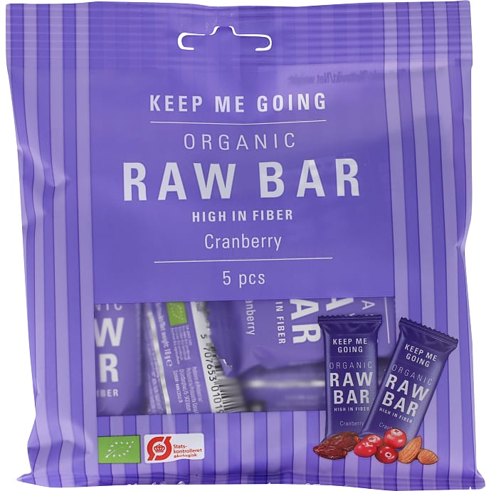 Rawbar m. tranebær og vanilje