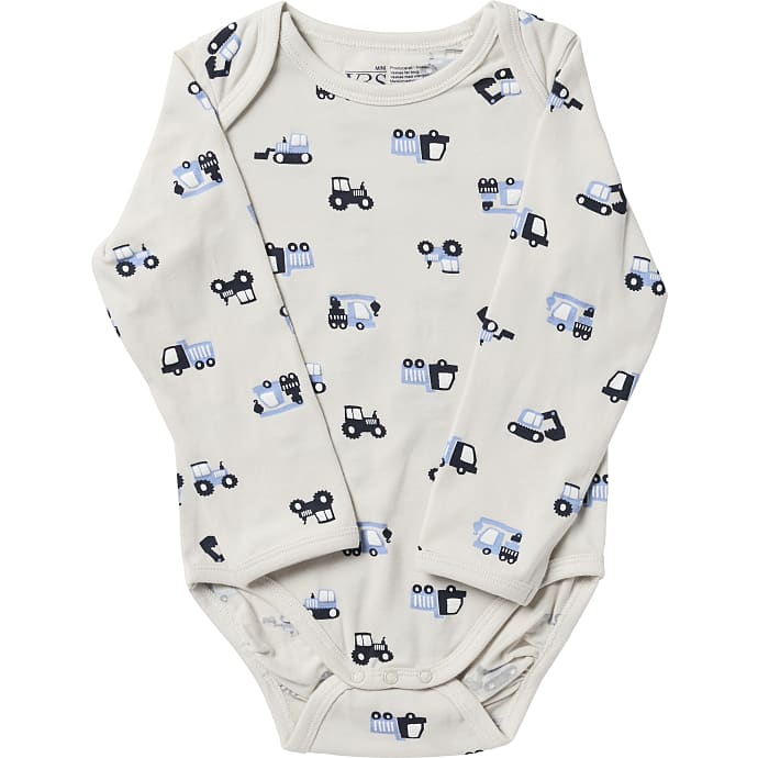 VRS baby langærmet body str. 62 - sand