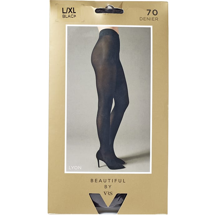 Beautiful By VRS Strømpebukser Lyon L/XL Sort