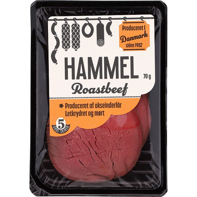 Hammel Roastbeef i skiver 70 g