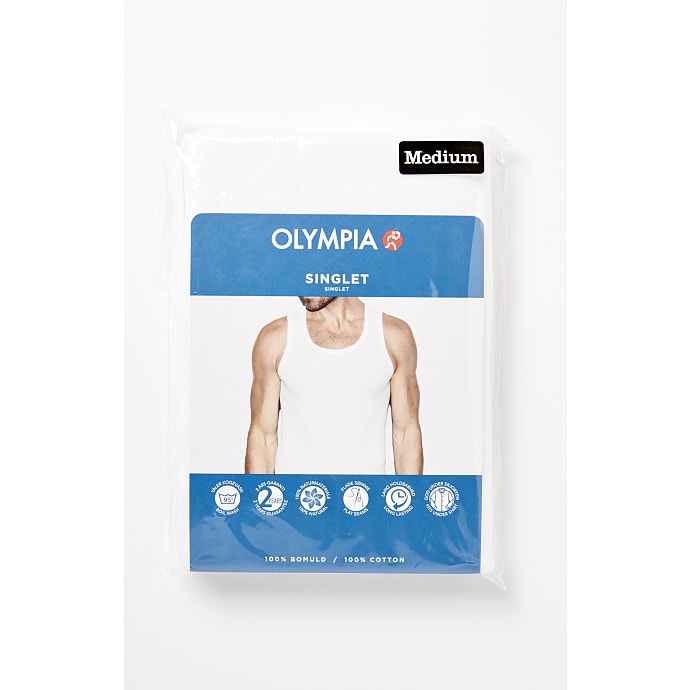 Olympia herre undertrøje str. 2XL - hvid