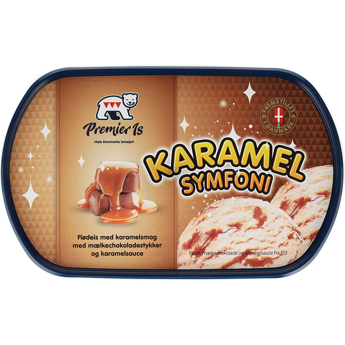 Flødeis m. karamelsmag