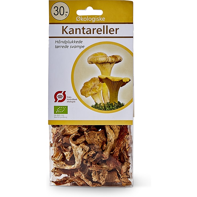 Tørrede kantareller Øko
