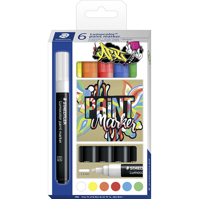 STAEDTLER lumocolor marker 6-pak