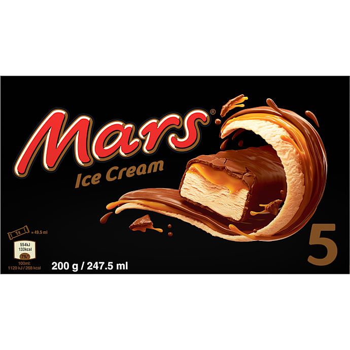 Mars Flødeis m. karamel og chokoladeovertræk 247,5 ml