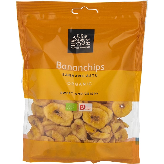 Bananchips øko – produktbillede