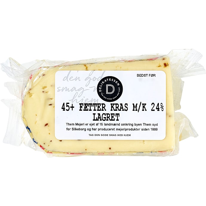 Skæreost lagret m. kommen 45+