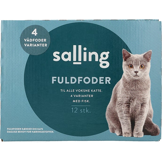 Vådfoder i sovs m. fisk