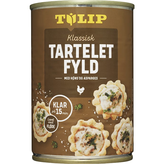 Tarteletfyld m. kyllingekød og hvideasparges