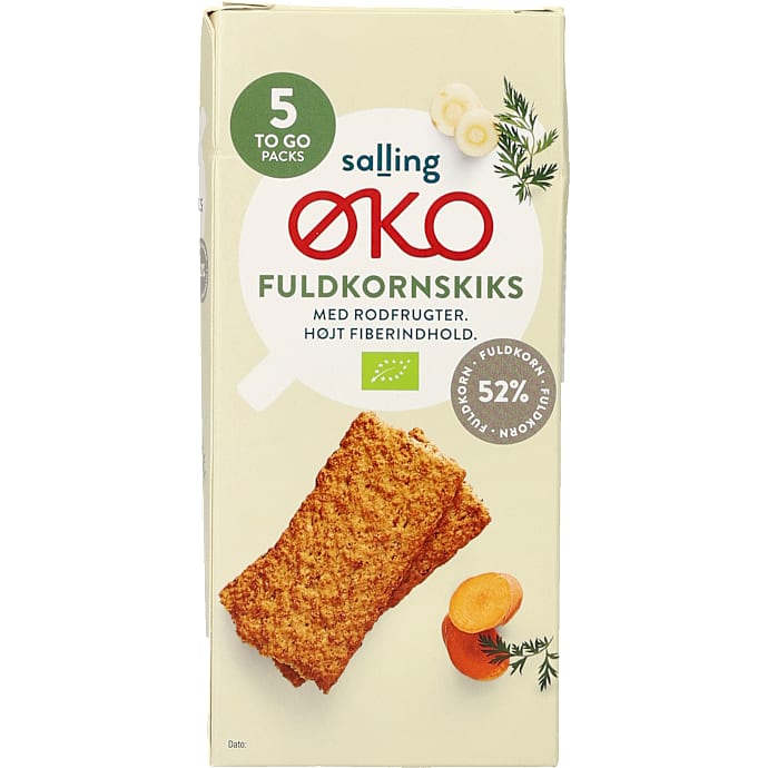 Salling ØKO Fuldkornskiks m. rodfrugter